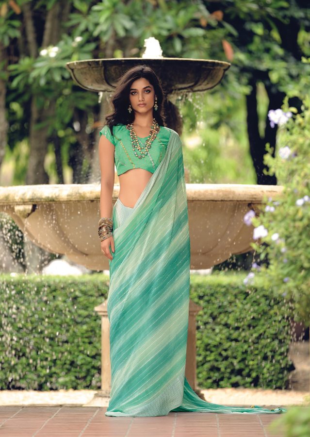 Kashvi Ananya Printed Georgette Fancy Ethnic Wear Saree Collection